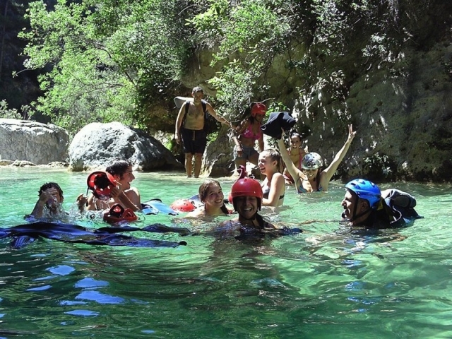 Disfrutando en el agua